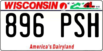 WI license plate 896PSH