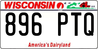 WI license plate 896PTQ