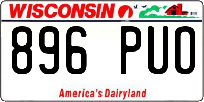 WI license plate 896PUO