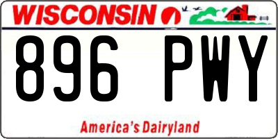 WI license plate 896PWY