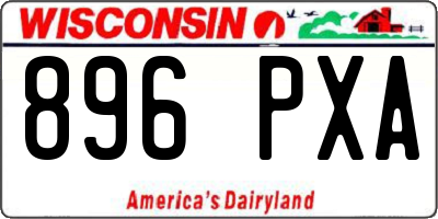 WI license plate 896PXA