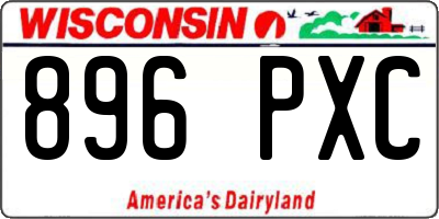 WI license plate 896PXC
