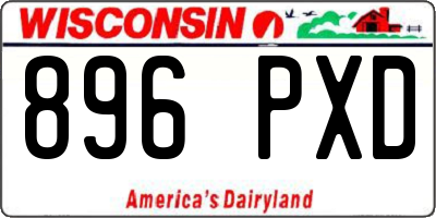 WI license plate 896PXD