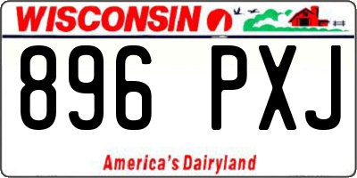 WI license plate 896PXJ