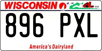 WI license plate 896PXL