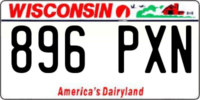 WI license plate 896PXN