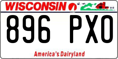 WI license plate 896PXO