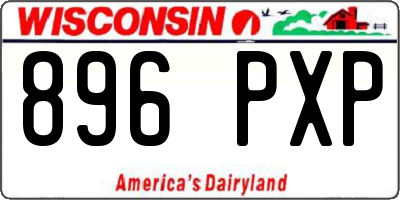 WI license plate 896PXP