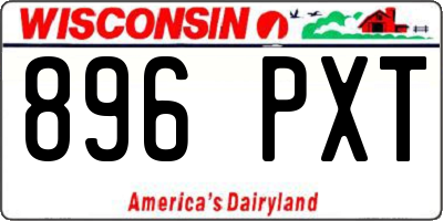 WI license plate 896PXT