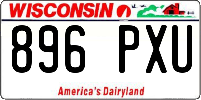 WI license plate 896PXU