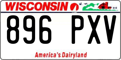 WI license plate 896PXV