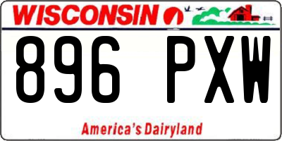 WI license plate 896PXW