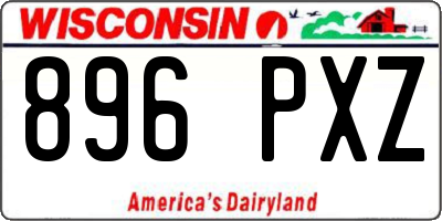 WI license plate 896PXZ