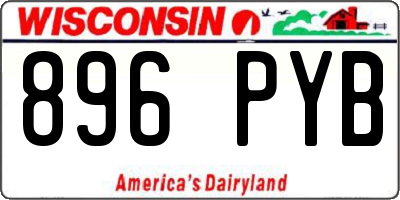 WI license plate 896PYB