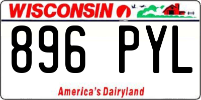 WI license plate 896PYL