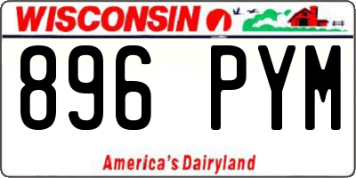 WI license plate 896PYM