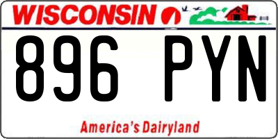WI license plate 896PYN