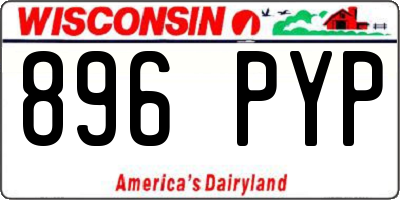 WI license plate 896PYP