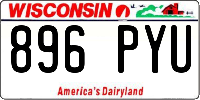 WI license plate 896PYU