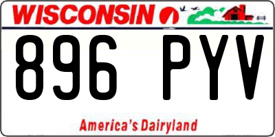 WI license plate 896PYV