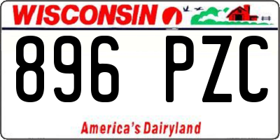 WI license plate 896PZC