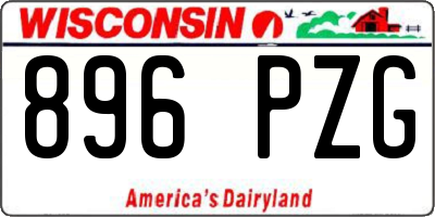 WI license plate 896PZG
