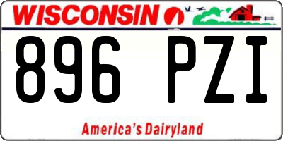 WI license plate 896PZI