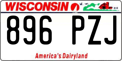 WI license plate 896PZJ