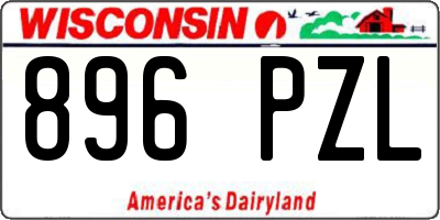 WI license plate 896PZL