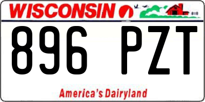 WI license plate 896PZT