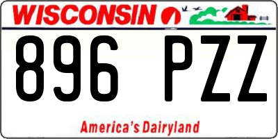 WI license plate 896PZZ