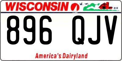 WI license plate 896QJV