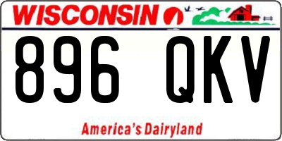 WI license plate 896QKV