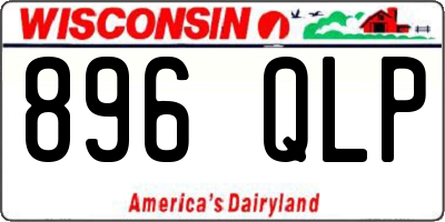 WI license plate 896QLP