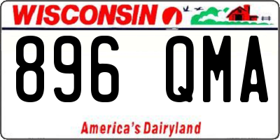 WI license plate 896QMA