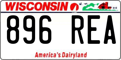 WI license plate 896REA