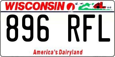 WI license plate 896RFL