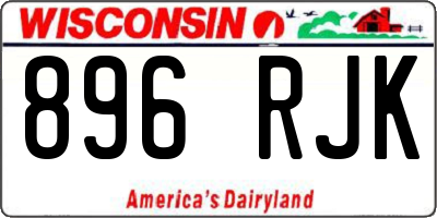WI license plate 896RJK