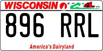 WI license plate 896RRL