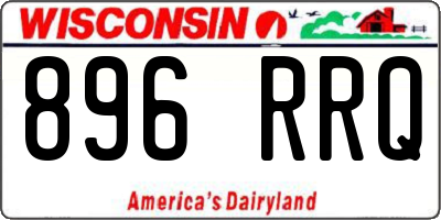 WI license plate 896RRQ