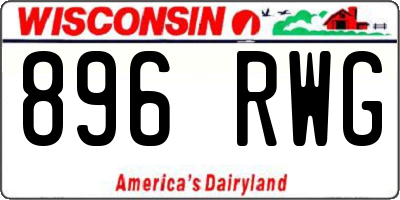 WI license plate 896RWG