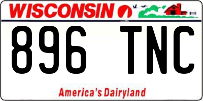 WI license plate 896TNC