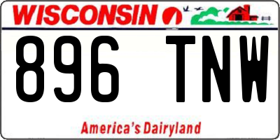 WI license plate 896TNW