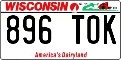 WI license plate 896TOK