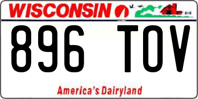 WI license plate 896TOV