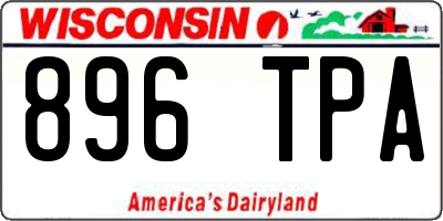 WI license plate 896TPA