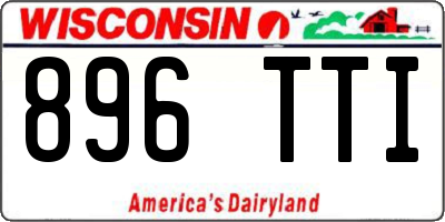 WI license plate 896TTI