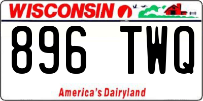 WI license plate 896TWQ