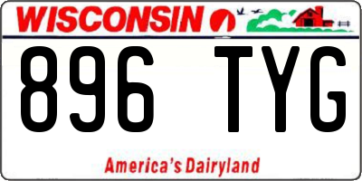 WI license plate 896TYG