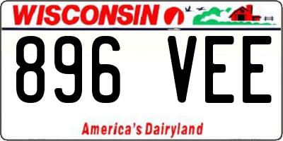 WI license plate 896VEE
